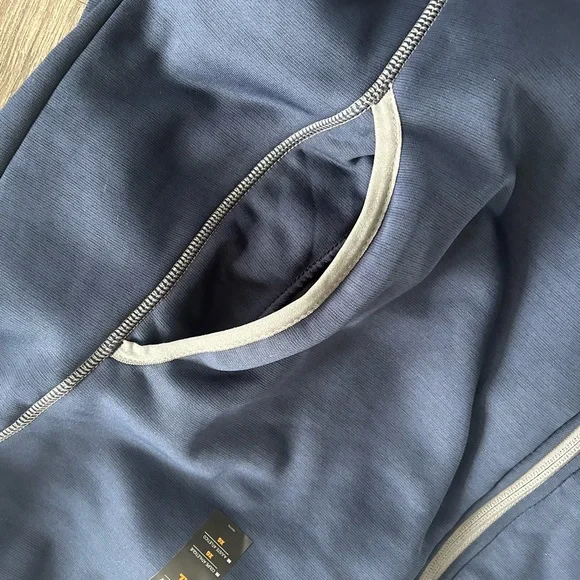 NWT 2/$80 Timberland PRO athletic fit full zip jacket heathered navy men’s XL